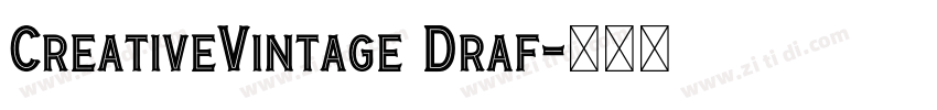 CreativeVintage Draf字体转换
